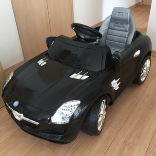 ラジコン操作可 電動乗用カー ベンツSLS-AMG【黒】QX79...