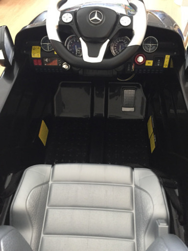 ラジコン操作可 電動乗用カー ベンツSLS-AMG【黒】QX7997A-BK