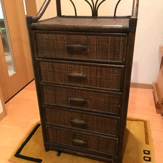 藤の収納家具　早い者勝ち！