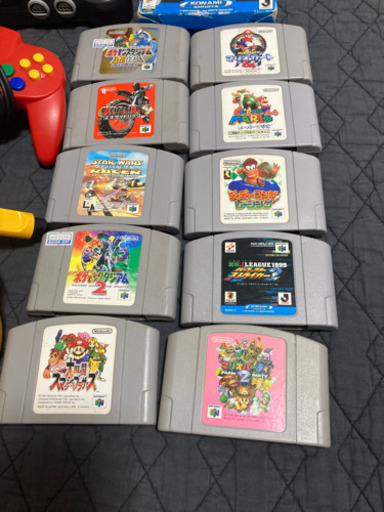 64本体+カセットx10+コントローラーx4