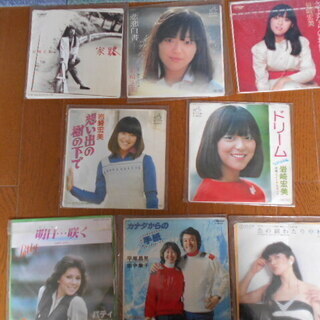 80年代～90年代 アイドル シングルレコード ４１枚 太田裕美 キャンディーズ 松本ちえこ 薬師丸ひろ子 石野真子 松田聖子 ピンクレディー 榊原郁恵 岩崎宏美 パティ 畑中葉子 中村晃子 増田恵子 シュガー イルカ 小林明子 高田みづえ 石川優子 中島みゆき エポ 渡辺美里の画像