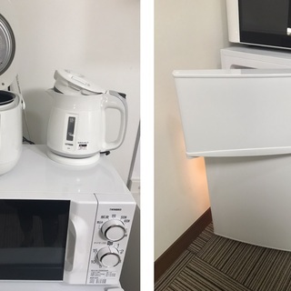 TV 洗濯機　冷蔵庫　電子レンジ　炊飯器 ケトル　掃除機　シング...