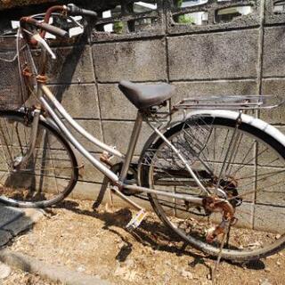 自転車　26インチ　オートライト　外装6段変速