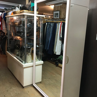 JF00799 収納付き姿見 フィッティングルーム アパレル店舗用品