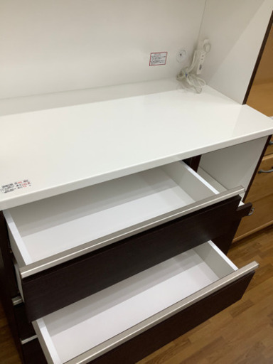 レンジボード3枚扉　ダークブラウン　レジェロ