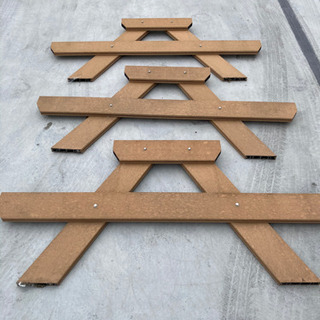 ガーデンテーブル部材　ウッドデッキ　人工再生木材　エコロッカの画像