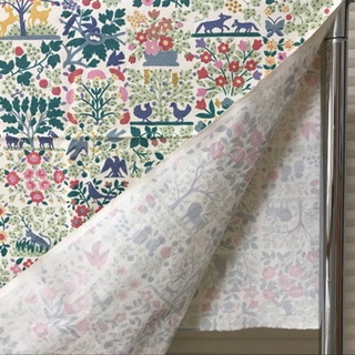 ハギレ ファンシー柄 キャンバス地 巾120㎝×118㎝の画像