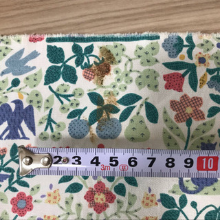 ハギレ ファンシー柄 キャンバス地 巾120㎝×118㎝の画像