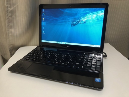 【カメラ搭載・テレワーク等にも使えるNEC製ノートPC】Celeron 1005M メモリ2GB HDD160GB DVDスーパーマルチ WiFi搭載 Win10 