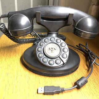【受け渡し完了】クラシカル電話タイプ　USB送受話器　DC-NC...