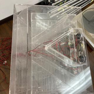 手作りバックロードホーンスピーカー(アクリル)の画像