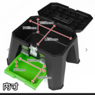 未使用品　アストロプロダクツ　スツールボックス　sb814の画像