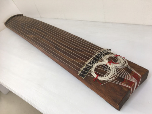 特価品！◆和琴◆13弦琴 和楽器 蒔絵あり 全長178cm カバー付き