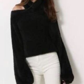 格安!!!!　未使用品!!!!  オフショルニットセーター