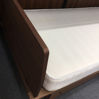 無印良品 シングルベッド マットレス＋フレーム ウォールナット 無印
