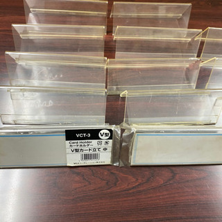 18個 ネームプレート 会議用 三角席札 カードホルダー V型カード立て中の画像