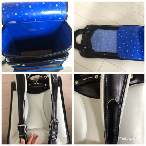 イオン ランドセル 黒×青