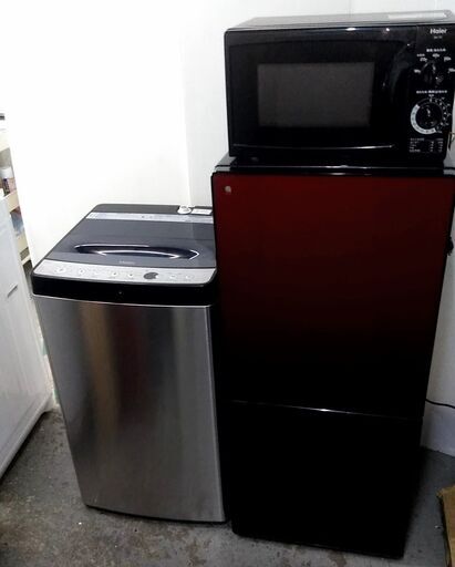 生活家電3点セット　冷蔵庫　洗濯機　電子レンジ　人気カラーセット