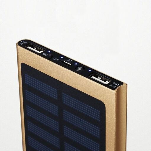 【新品】 ソーラーチャージャー スマホ充電器 薄型 大容量 太陽光 充電器 2台同時充電 ポータブル USB充電 小型 ミニ ブラック シルバー ソーラー充電