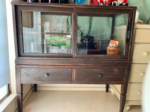 アンティーク ヴィンテージ 水屋 食器棚 什器 ディスプレイ