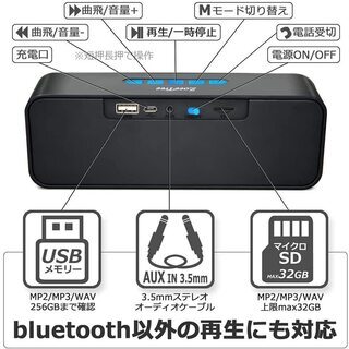 ZoeeTree Bluetooth スピーカー ワイヤレススピーカー TWS機能の画像
