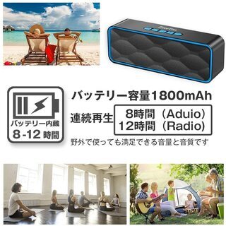 ZoeeTree Bluetooth スピーカー ワイヤレススピーカー TWS機能の画像