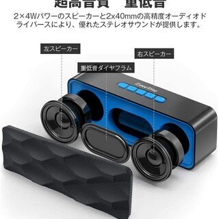 ZoeeTree Bluetooth スピーカー ワイヤレススピーカー TWS機能の画像