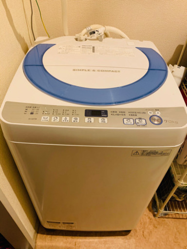 【受付一時停止】洗濯機/縦型/7kg