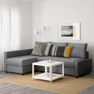 IKEA FRIHETEN フリーヘーテン ソファベッド 合皮 ブラック