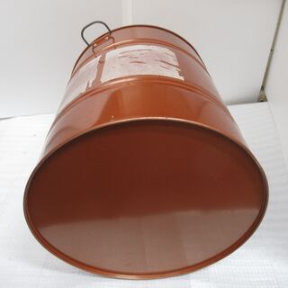 小道具・DIY・インテリア　大型茶缶　中身なし　茶葉を保存するための茶缶（業務用5kg用缶）　直径27.5㎝×高さ40㎝　容器缶 アルミ缶 茶缶 生地缶 平缶 蓋付きの画像