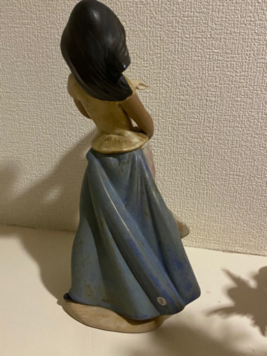 値下げ中★リヤドロNAO うさぎを抱く少女H29㎝★期間限定で