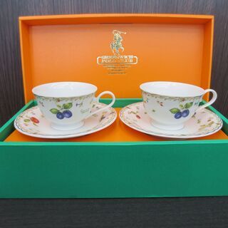 ■GREENWICH POLO CLUB　カップ＆ソーサー　ペア...