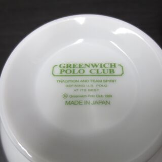 ■GREENWICH POLO CLUB　カップ＆ソーサー　ペアコーヒーセット　フルーツ柄の画像
