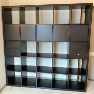 組立式シェルフユニット IKEA KALLAX（カラックス）ブラ...