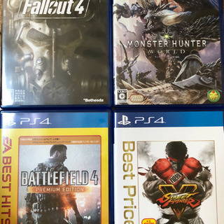 プレステ4本体＋ソフト４本の画像