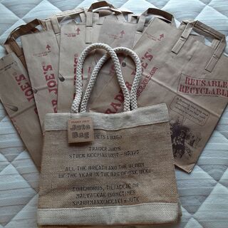 トレジョ　trader　joes　バッグ　新品タグ付き　＆　tr...