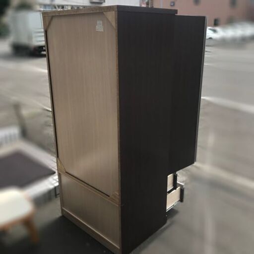 ニトリ ワードローブ イーグル3 80【自社配送は札幌市内限定】ロッカータンス クローゼット コートハンガー ミラー付き タンス