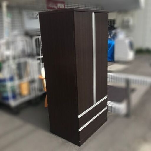ニトリ ワードローブ イーグル3 80【自社配送は札幌市内限定】ロッカータンス クローゼット コートハンガー ミラー付き タンス