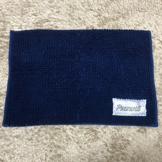 スヌーピー厚手バスマットinポーチ（ネイビー）