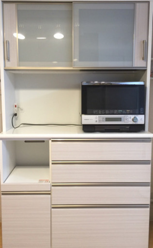 ↓値下げ↓ニトリ食器棚 キッチンボード ポスティア120 美品