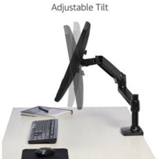 【新品】Amazonベーシック モニターアーム シングル ディスプレイタイプ ブラックの画像