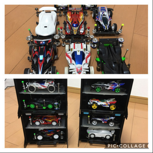 ミニ四駆 Jr.サーキット×3 バンク×1 スロープ×2 ポータブルピット×2 ミニ四駆8台