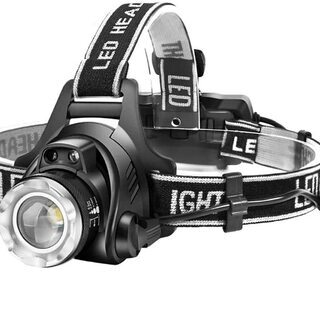 LEDヘッドライト USB 充電式 1600ルーメン 作業用ヘル...