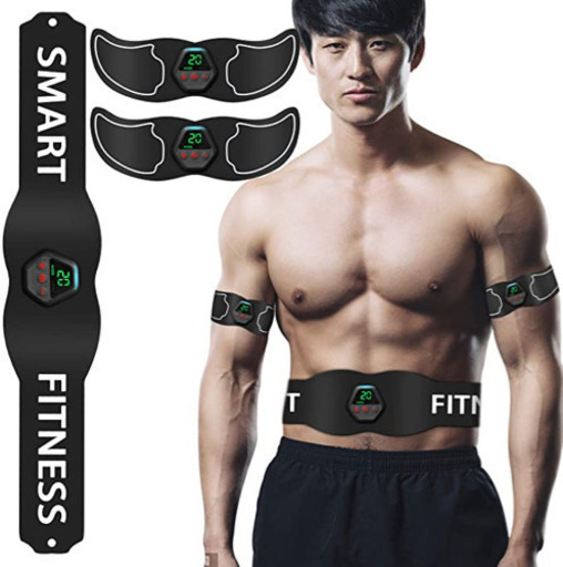【ながらトレーニング ダイエット】【強度20段階】EMS 腹筋ベルト 腹筋パッド