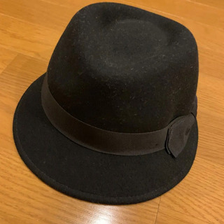 ハット 黒　ナノユニバースの画像