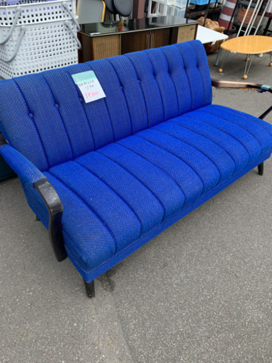 ソファー　3人掛け　昭和レトロ　レトロポップ　アンティーク　中古