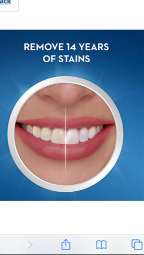 強力❗️本場アメリカ　白い歯に❗️CREST ホワイトニングシート