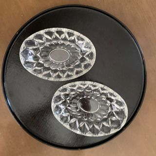 昭和レトロデザート皿◆2枚