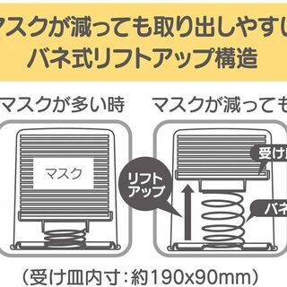 【新品】ミッキーマウス ディズニー マスクストッカー リフトアップ式 約60枚収納の画像