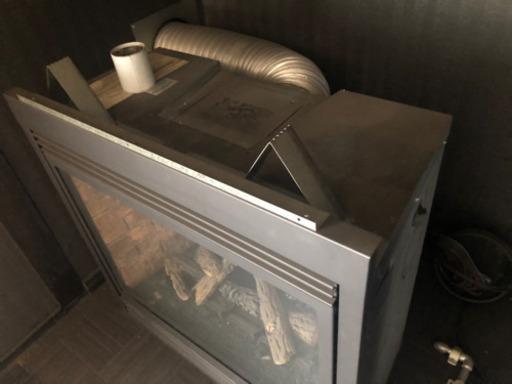 ‼️二台セット‼️フェイクガス暖炉ノーマルタイプ　LPガス　プロパン二台で下の特注カバーセットです。